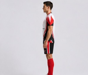 Soccer Uniform Elite <b>Athletic</b> Soccer Apparel Custom Jersey And Shorts Comfortable Lightweight Fabric Designed For Practice - Product Image 2