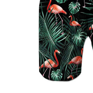 <b>Men's</b> Flamingo Tropical Print Board Shorts Quick Dry Drawstring Casual Swim <b>Trunks</b> - Product Image 5