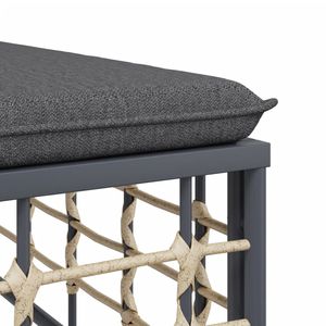 Ensemble de salon de jardin modulaire moyen en polyrotin anthracite, mobilier d'extérieur haut de gamme - Product Image 6