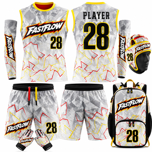 Uniforme de football 7 contre 7 de haute qualité OEM, uniforme sublimé pour les matchs 7v7, uniforme à capuche 7v7, maillot et short 7V7 - Product Image 2