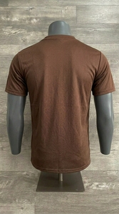 Camiseta de algodón ajustada para hombre, cuello en V, media manga, suave, elástica, informal, ligera, para verano - Product Image 3
