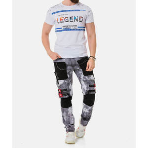 T-shirt personnalisé avec logo, respirant, léger, séchage rapide, manches courtes, 100% coton, couleur unie, grande taille homme, usage quotidien - Product Image 3