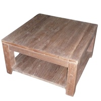 Meubles en bois de teck d'Indonésie Table basse minimaliste en teck Table centrale moderne Table à thé rustique pour meubles de maison modernes