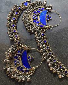 Nuevo y Exclusivo Juego de Aretes Sahara de 2 Piezas Estilo Afgano Antiguo con Bordado Completo de Perlas Gungharo para Bodas y Compromisos, Conjuntos Pakistaníes - Product Image 6