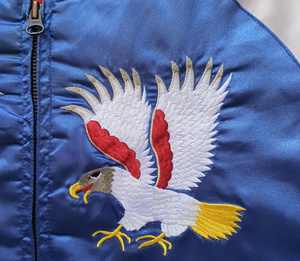 Blousons Bomber en Satin Personnalisables Broderie Sportive Printemps Unisexe - Product Image 5