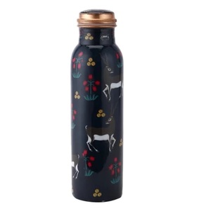 High Standard Quality 100% Pure <b>Copper</b> Water <b>Bottle</b> Enamel Finishing Hot Water Storage Direct <b>Drinking</b> <b>Bottle</b> - Product Image 2