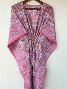 Vestido Kaftán Informal de Verano con Estampado Tropical, sin Mangas, de Algodón, con Estampado Digital, para Mujer, Ropa de Playa - Product Image 3