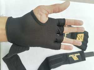 Bandages de main en gel à application rapide, rembourrés, sans doigts, avec trou pour le pouce, fermeture auto-agrippante, logo personnalisable, 1 paire, taille 4,5 m (14,76 pi) - Product Image 5