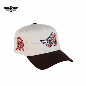 Custom White Red <b>Baseball</b> <b>Cap</b> 3D Embroidered 6 Panel Snapback Hat | Adjustable Unisex Sports Team <b>Cap</b> | Premium Breathable Adult - Product Image 1