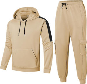 Ensemble sweat-shirt et pantalon de jogging décontracté pour homme, idéal pour l'entraînement, la course à pied, le fitness et les tenues de sport quotidiennes. - Product Image 1