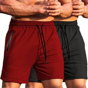 Shorts en coton respirant pour hommes, taille élastique, décontractés, unis, pour l'été, personnalisation OEM, approvisionnement en gros - Product Image 4