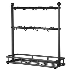 Portabicchieri da 16 ganci con Base portaoggetti porta tazze da caffè a parete per soluzione di conservazione da controsoffitto - Product Image 1