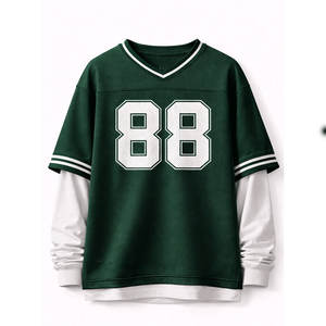 เสื้อฟุตบอลผู้ชาย ผ้าแห้งเร็ว น้ำหนักเบา เหมาะสำหรับการฝึกซ้อมฟุตบอล การออกกำลังกายในยิม และสไตล์ลำลองแบบนักกีฬา - Product Image 1