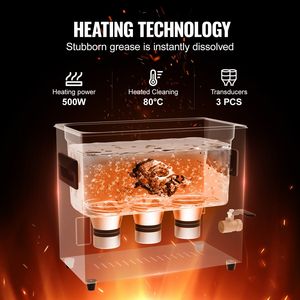 6L 110W Digital <b>Ultrasonic</b> <b>Cleaner</b> <b>Industrial</b> 40kHz Sonic Jewelry Tool <b>Cleaner</b> Degassing Gentle Mode Timer Heater <b>Cleaner</b> - Product Image 3