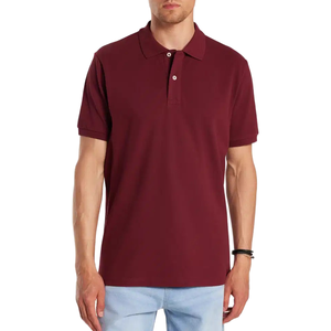 Polo de Manga Corta Verde Claro para Hombre, Color Sólido, Algodón Piqué, Transpirable, Informal, Tejido de Punto, Corte Regular - Product Image 4