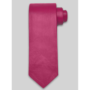 Cravate en cuir PU souple pour homme, coupe ajustée, motif rayé, design classique pour affaires et soirées formelles, gaufrée - Product Image 5