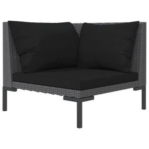 Ensemble de salon de jardin gris foncé - Product Image 5