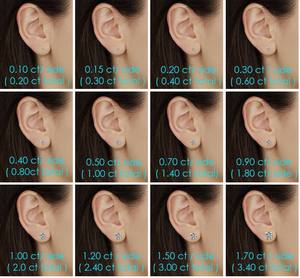 0.20 TCW Fine Tiny Round Lab Grown Diamond Stud 925 Silver Solitaire Wedding Bridal Screw <b>Back</b> Minimalist Women's <b>Earrings</b> - Product Image 6