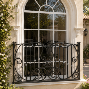 Explore las barandillas de hierro para balcón, barandillas de hierro para Balcón de Seguridad Premium diseñadas para la seguridad, la durabilidad y la belleza atemporal. - Product Image 4