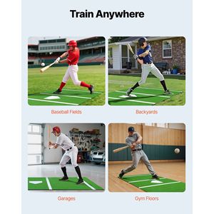 Tappetino da Allenamento per Baseball e Softball 12x6 ft, Attrezzatura per Pratica di Battuta, Tappeto per Home Plate, Materassino per Allenamento Domestico - Product Image 6