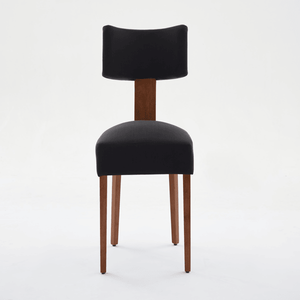 Set di 2 Sedie da Pranzo Moderne Senza Braccioli con Schienale Curvo in Tessuto di Lino e Gambe in Legno Massello per Sala da Pranzo, Soggiorno e Ristoranti - Product Image 5