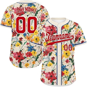 Maillot de baseball léger en sublimation, uniforme personnalisé pour les ligues de baseball, les écoles et les clubs - Product Image 1