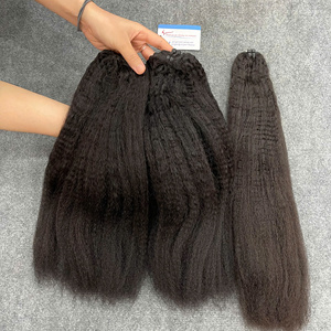 Extensions de cheveux humains tendance vietnamiennes Yaki (Kinky) lisses à double trame - Product Image 3