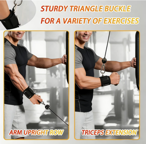 PROFIT SPORT Sangles de poignet personnalisées en néoprène avec anneau en D et fermeture, antidérapantes et durables pour l'haltérophilie et l'entraînement en salle de sport - Product Image 6