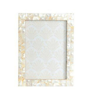 Wholesale Handmade Mother Of Pearl Inlay <b>Photo</b> <b>Frame</b> Luxury <b>Black</b> MOP Picture <b>Frame</b> With Floral Lotus Vine Pattern For Tabletop - Product Image 4