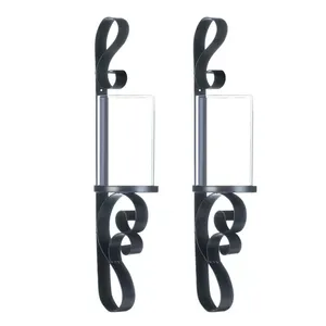 Portavelas Metálico Premium, Producto de Decoración Contemporánea para el Hogar, Tapiz Decorativo Metálico Moderno Premium para el Interior de la Sala de Estar - Product Image 1