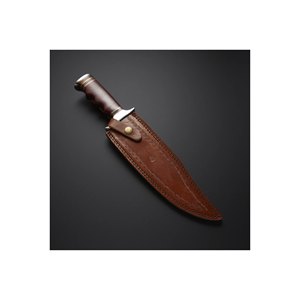 Cuchillo de Caza Táctico Curvo de Venta Caliente con Mango de Madera, Hoja Fija de Acero Inoxidable, Cuchillo de Supervivencia para Camping al Aire Libre - Product Image 4