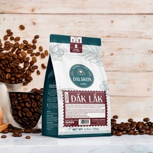 Café moulu torréfié vietnamien de haute qualité OEM ODM DALAKON 250g/sac en vrac 100% Robusta Caféiné Premium Fort et Noir - Product Image 6