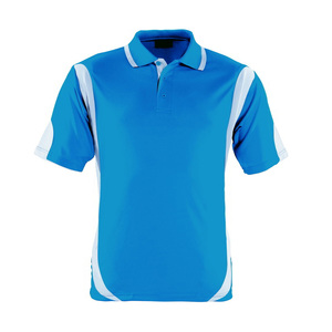 Chemises à manches courtes unies 100 % polyester pour hommes, brodées sur le devant, tricotées, respirantes, style streetwear personnalisé, pour le golf, vente en gros - Product Image 1