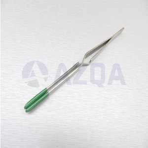 Stainless Steel 4.5 Inch Reverse Action PVC Tip Tweezers For Body Jewelry Installation And Professional Body Piercing - Product Image 4