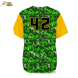 Jersey de Béisbol Transpirable de Buena Calidad OEM, Tallas Grandes, Impresión por Sublimación Personalizada, Unisex para Bebés y Niños Pequeños, 100% Poliéster - Product Image 3