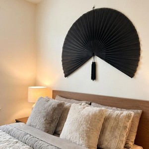 Handcrafted Bamboo Folding Fan <b>Wall</b> <b>Decor</b> <b>Large</b> Decorative Fan Natural Woven <b>Wall</b> Art for Boho Living Room Bedroom Home Hotel De - Product Image 1