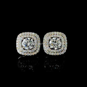 Pendientes de Diamantes Cultivados en Laboratorio con Corte Corazón Clásico, Plata de Ley 925, Joyería de Lujo para Mujer - Product Image 6