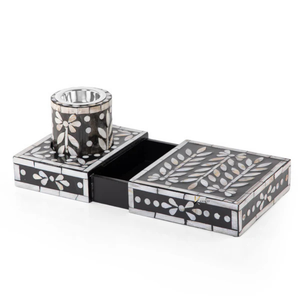 Luxury Arabic Incense Mother of Pearl Mabkhar Bakhoor <b>Box</b> & Incense Burner Set <b>Gift</b> <b>Box</b> Wholesale for <b>Ramadan</b> - Product Image 2