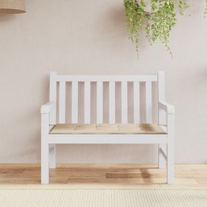 Coussin de banc de jardin en tissu Oxford beige 39,4 x 19,7 pouces, coussins d'extérieur avec rembourrage en mousse et fibres - Product Image 1