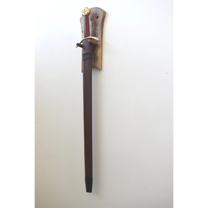 Épée décorative des Templiers avec fourreau en cuir - Product Image 5