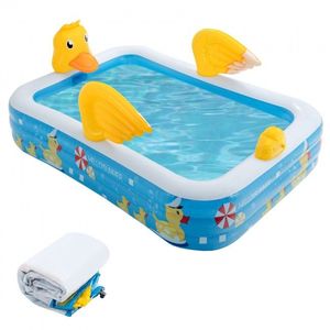 Piscine gonflable pour enfants de 3 ans et plus avec piscine pour enfants sur le thème du canard et arroseur, structure aquatique de divertissement - Product Image 3