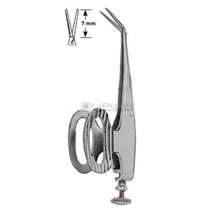 Pinzas BARRAQUER para cámara anterior 55 mm / 7 mm, instrumentos médicos quirúrgicos oftálmicos de precisión, 5.5 cm (2 1/4 pulgadas) para cámara anterior - Product Image 2