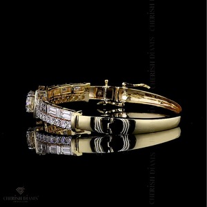 กำไลข้อมือทองคำขาว 18K ประดับมรกตและเพชรแท้ ดีไซน์ทันสมัย ได้รับการรับรองจาก IGI - Product Image 5