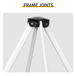 Gazebo da Esterno 5x5FT con 4 Pareti Laterali in Bianco e Arancione, Pergola Resistente per Protezione Solare - Product Image 4