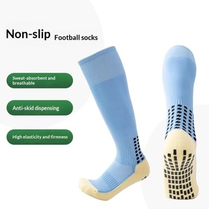 Wholesale Soccer Football <b>Socks</b> Anti Slip <b>Grip</b> Breathable Eco-Friendly Knee High Athletic Sports <b>Socks</b> Custom Bottom Men Women - Product Image 2