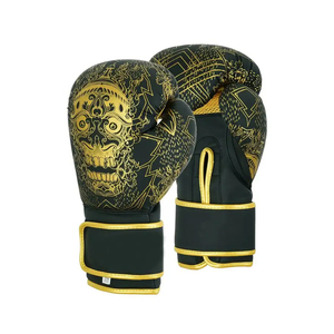 Gants de boxe en cuir professionnels avec logo personnalisé pour la protection lors de l'entraînement en extérieur - Product Image 3