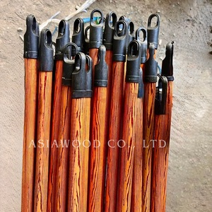 Palo de escoba de madera/mango con cabeza de PVC Material de eucalipto herramienta de limpieza del hogar de la fábrica Asiawood - Product Image 1