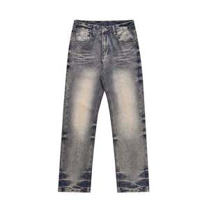 Custom <b>Men</b> Outfit Baggy Fit Dark Blue <b>Jeans</b> Pants High Quality Fashion Designer Brand Clothing Denim Pants <b>Jean</b> Denim <b>Men's</b> <b>Jean</b> - Product Image 1