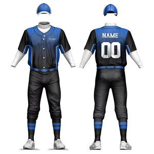 Uniforme de Béisbol Cómodo con Detalles del Equipo para Hombres y Jóvenes en Tela Ligera y Transpirable para el Día del Partido - Product Image 1