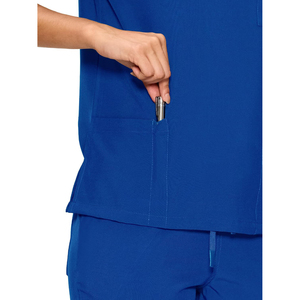 Prix d'usine – Ensemble de blouses médicales unisexe bleu à col en V, en toile respirante et confortable, uniforme d'hôpital avec pantalon inclus, tenue d'infirmière - Product Image 6